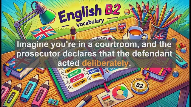 Video thumbnail for 1500 Must Know CEFR B2 Vocabulary - What Does 'Deliberately' Mean? Understanding Intent in Language