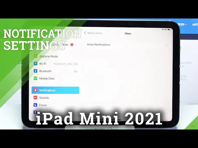'Video thumbnail for How to Turn On/Off App Notifications on iPad mini 2021 - maange Notifications in iOS'
