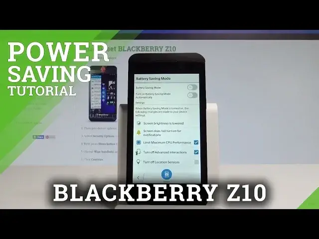 'Video thumbnail for How to Enable Power Saving Mode on BLACKBERRY Z10 - Battery Saver |HardReset.Info'