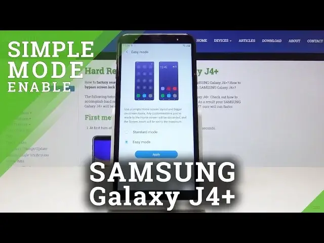 'Video thumbnail for How to Activate Easy Mode in SAMSUNG Galaxy J4+ - Use Large Icons'