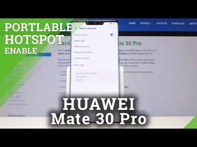 Video thumbnail for How to Set HAUWEI Mate 30 PRO as Portable Hotspot / Network Sharing