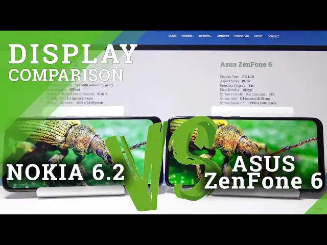 'Video thumbnail for Display Comparison NOKIA 6.2 vs ASUS ZenFone 6 | Display Test'