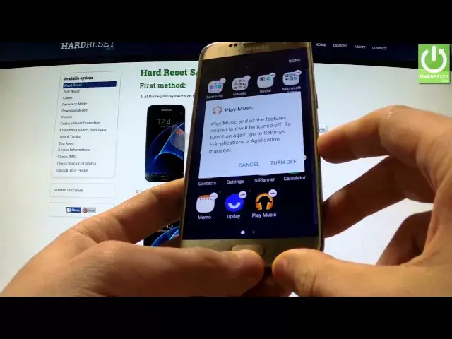 'Video thumbnail for How to disable and enable Apps in SAMSUNG G930F Galaxy S7 - reorder your screen'