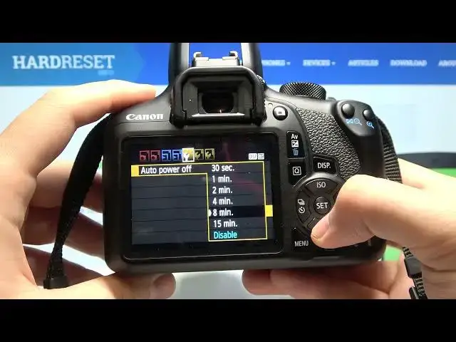 'Video thumbnail for Canon EOS 1300D - How to Adjust Auto Power Off Option'