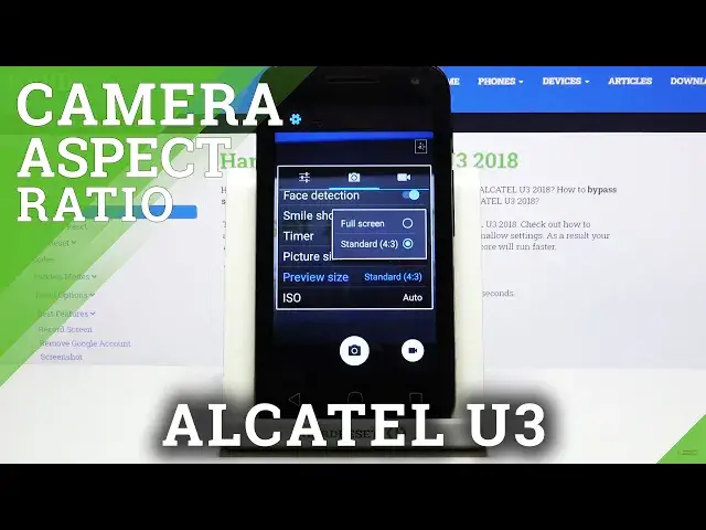 Video thumbnail for How to Change Aspect Ratio in ALCATEL U3 – Enter Camera Settings