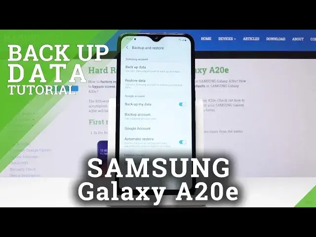 Video thumbnail for How to set Google Backup in SAMSUNG Galaxy A20e - Assign Google Backup Account