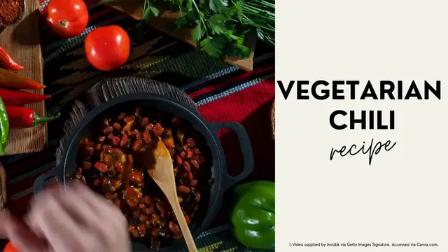 Video thumbnail for Vegetarian Chili