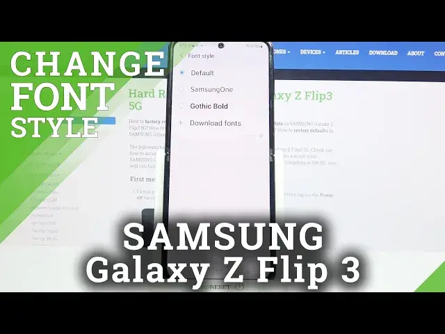 'Video thumbnail for How to Change Font Style on SAMSUNG Galaxy Z Flip 3 – Adjust Text Style'