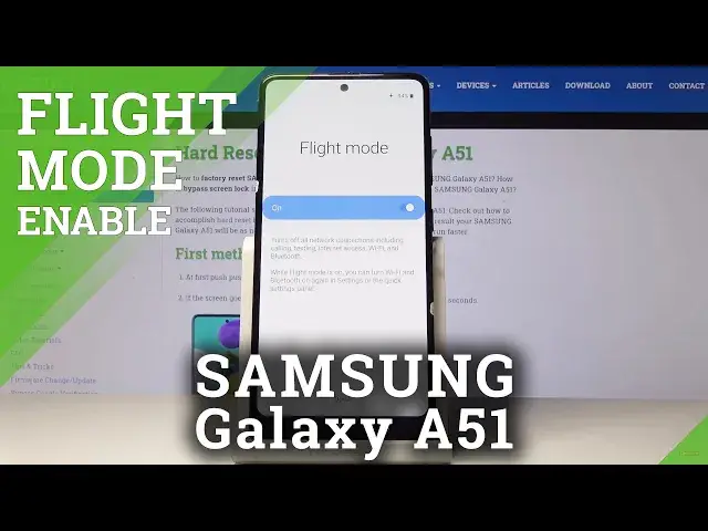 'Video thumbnail for How to Activate Airplane Mode in Samsung Galaxy A51 – Flight Mode'