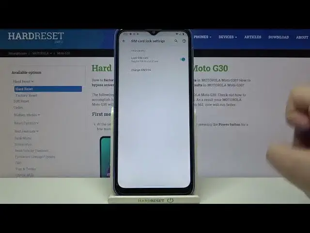'Video thumbnail for How to Set Up SIM PIN on SIM Card in Motorola Moto G30?'