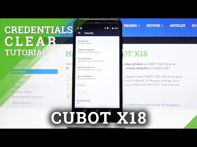 'Video thumbnail for How to Clear Credentials on CUBOT X18 – Remove All Credentials'