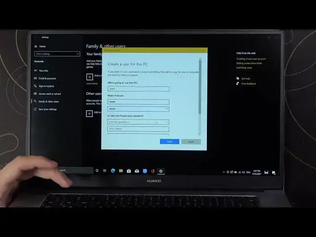 Video thumbnail for How to Create New Accounts in Huawei MateBook D15?