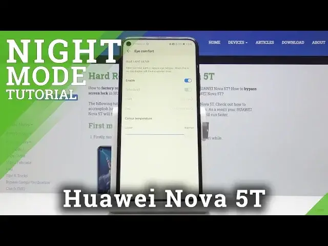 'Video thumbnail for How to Activate Eye Comfort Mode in Huawei Nova 5T – Eye Protection'