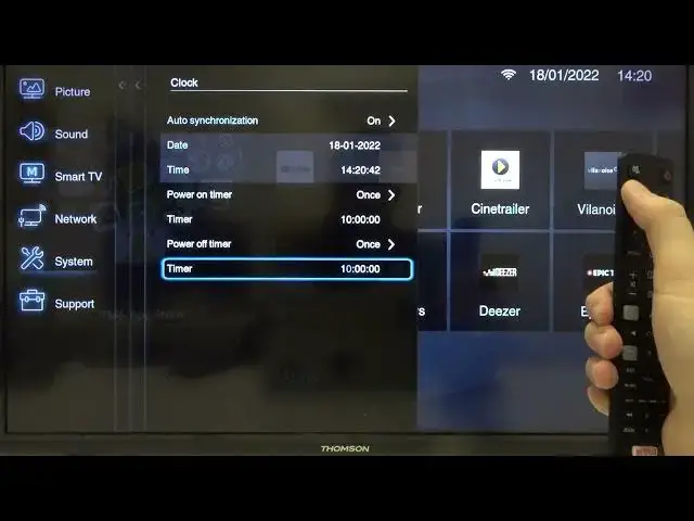 Video thumbnail for How to Set Up Power On / Off Timer in THOMSON Smart LED TV?