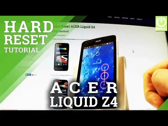 'Video thumbnail for Hard Reset ACER Liquid Z4 - Clear eMMC in ACER'