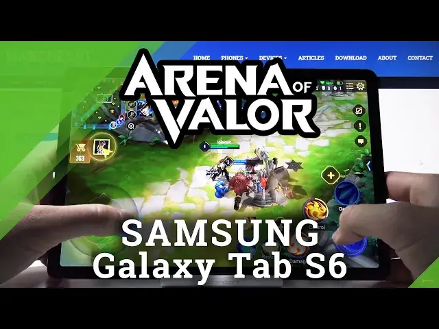 'Video thumbnail for Arena of Valor Gameplay on SAMSUNG Galaxy Tab S6 – Gaming Quality Checkup'