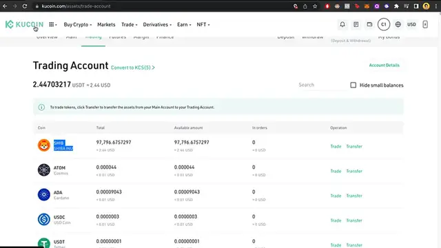 Video thumbnail for How to Convert SHIBA INU to USDT on KUCOIN (Step by step) Swap Tokens & SHIB Kucoin