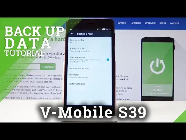 Video thumbnail for How to Backup Data on V-MOBILE S39 - Allow Google Backup