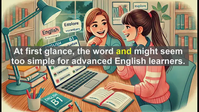 Video thumbnail for 2500 Must Know CEFR B1 Vocabulary - Mastering 'And': Advanced Uses for B1 English Learners