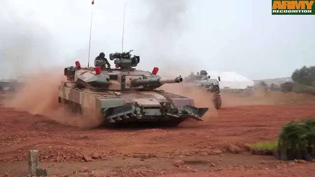 'Video thumbnail for DefExpo 2016 live mobility demonstration Arjun Mk II I MBT tank Kestrel 8x8 APC Humvee Tata MPV'