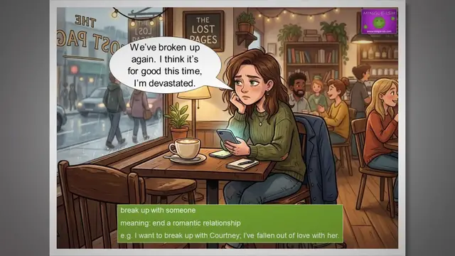 Video thumbnail for 5 Break Up Idioms in English: Meanings and Examples #2