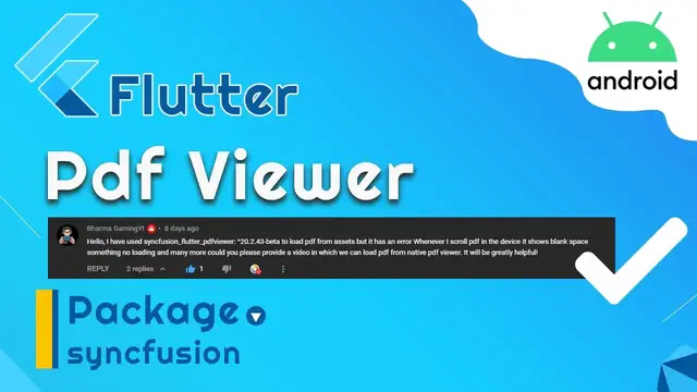 Video thumbnail for Flutter PDF Package - Flutter PDF viewer from URL