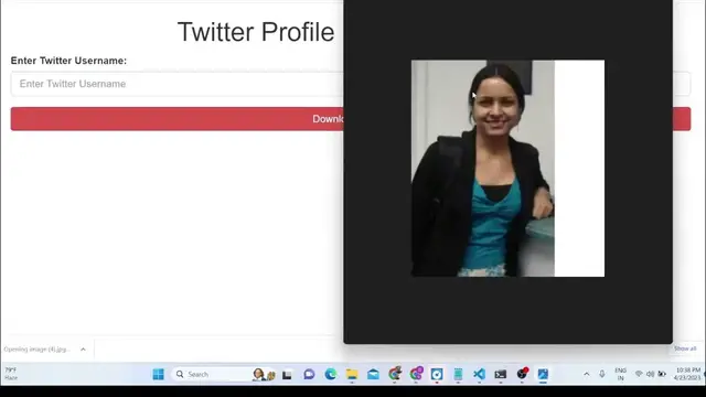 Video thumbnail for Javascript Twitter API Tutorial to Download Profile Picture of Username in Browser