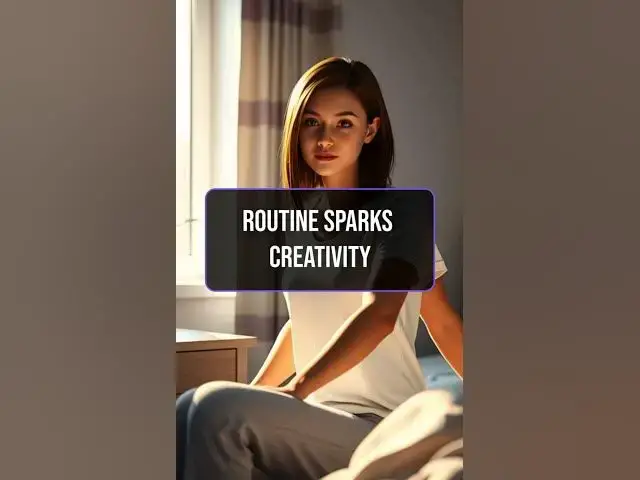 Video thumbnail for Unlock creativity with routines! #LifeBalance #CreativityBoost #FunFact