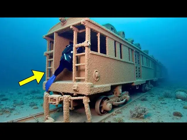 Video thumbnail for Diver Finds Train Wagon On Ocean Floor, Then Takes A Look Inside