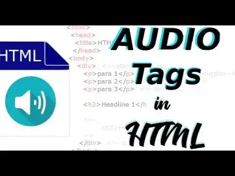 'Video thumbnail for Audio Tag in HTML : Add Audio in HTML [Updated 2020]'