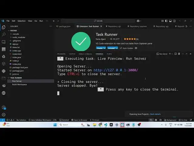 Video thumbnail for How to Run & Execute Any Node js npm Tasks & Scripts Automatically in VSCode IDE