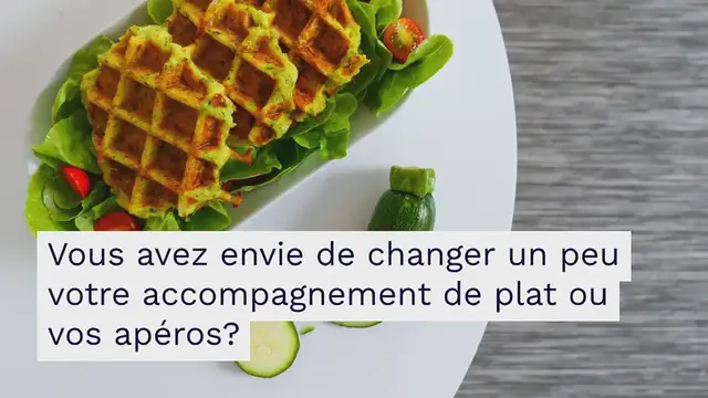 Video thumbnail for Gaufres salées aux courgettes et pommes de terre