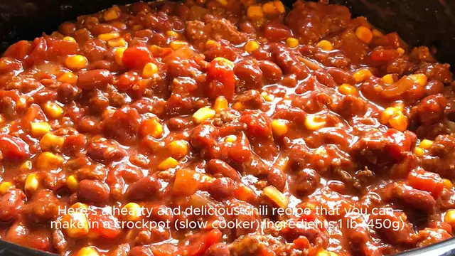 Video thumbnail for Chili recipe crockpot