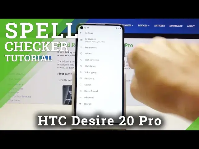 'Video thumbnail for How to Enable Spell Check in HTC Desire 20 Pro - Locate Typing Features'