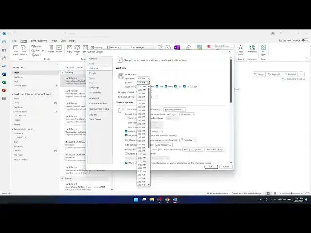 'Video thumbnail for How to add working hours in Outlook'