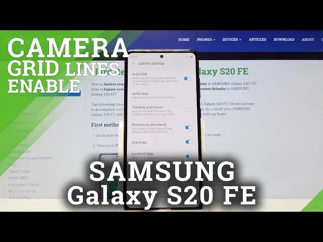 Video thumbnail for How to Turn On / Off Camera Grid Lines in SAMSUNG Galaxy S20 FE – Manage Helper Lines
