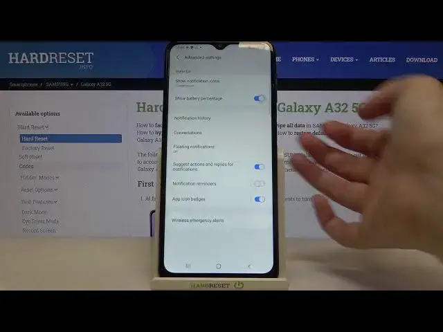 'Video thumbnail for How to Enable Battery Percentage in Samsung Galaxy A32 5G - Current Battery Level in Status Bar'