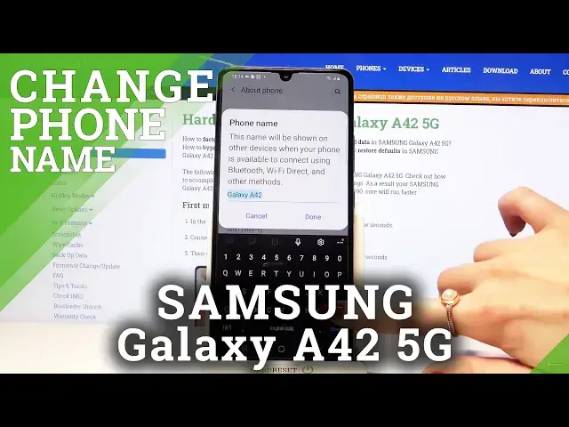 'Video thumbnail for How to Change Device Name in Samsung Galaxy A42 - Personalize Galaxy'