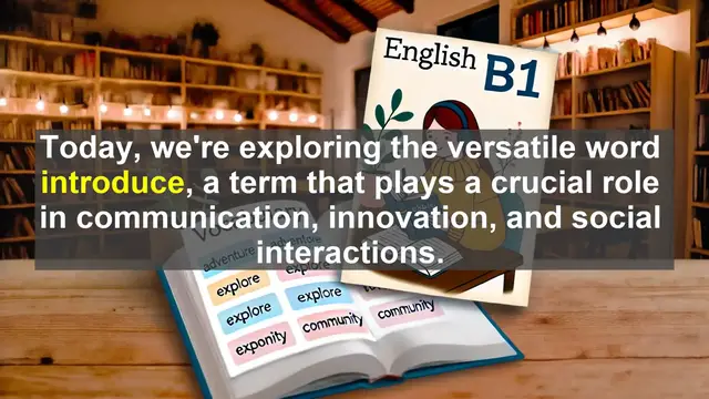 Video thumbnail for 2500 Must Know CEFR B1 Vocabulary - Exploring the Word 'Introduce': Its Meaning, Usage, and Common Errors