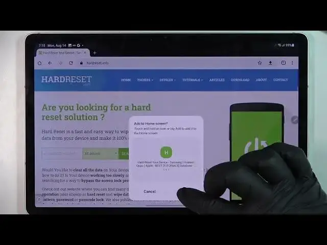 Video thumbnail for Samsung Galaxy Tab S9   How To Add Website Shortcut Icon
