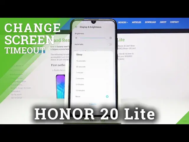 'Video thumbnail for How to Manage Screen Timeout on Honor 20 Lite – Screen Sleep Time'