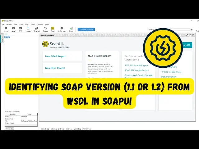 Video thumbnail for Identifying SOAP Version (1.1 or 1.2) from WSDL in SoapUI
