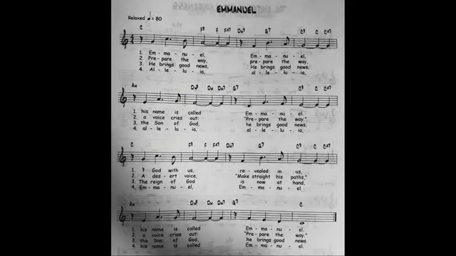 Video thumbnail for Emmanuel - Catholic Mass Song Sheet Music