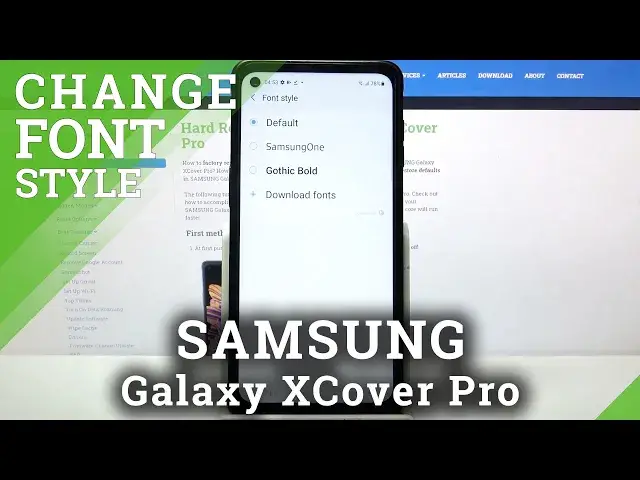 'Video thumbnail for How to Change Font Style in Samsung Galaxy XCover Pro - Personalize Display Letters'