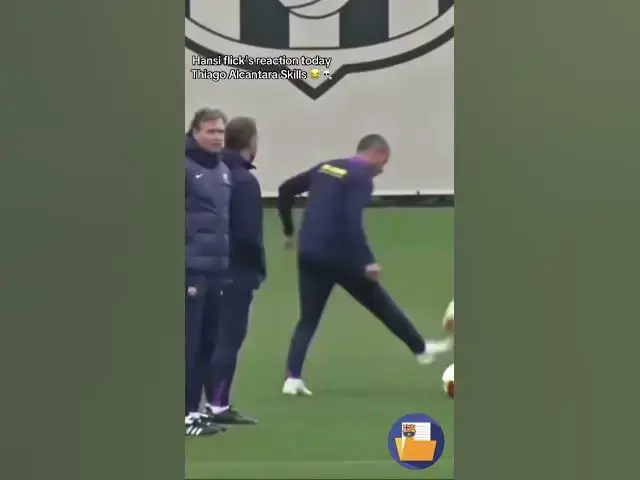 Video thumbnail for Hansi Flick reacciona a las skills de Thiago Alcántara durante los entrenamientos