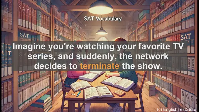 Video thumbnail for 5000 Must Know SAT Vocabulary - SAT Vocabulary: Understanding the Word 'Terminate'