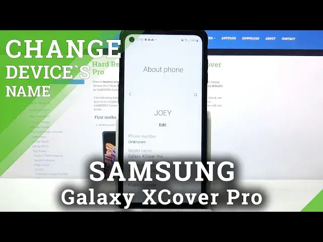 'Video thumbnail for How to Rename Samsung Galaxy XCover Pro - Change Device's Name'