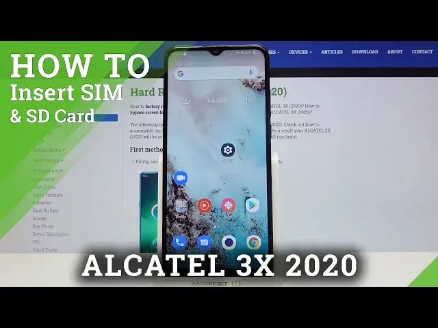 Video thumbnail for How to Insert SIM & SD Card in ALCATEL 3X (2020) – Install & Input Cards