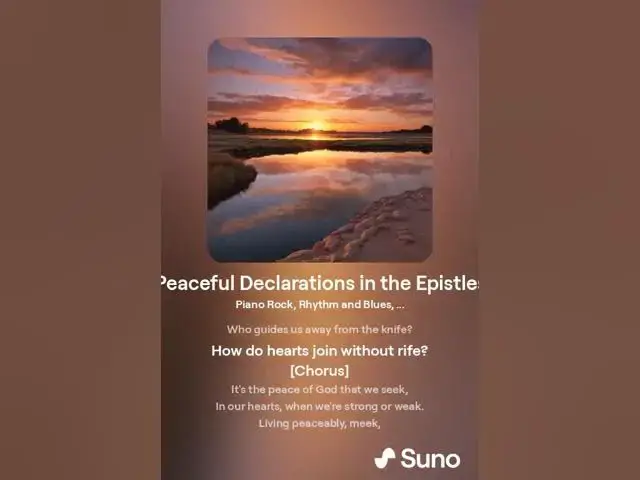 Video thumbnail for Echoes of Peace: A Song Inspired by the Epistles