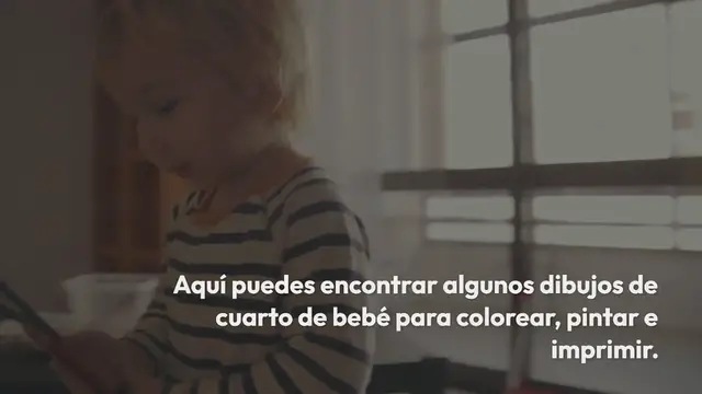 Video thumbnail for Dibujos de cuarto de bebe para colorear